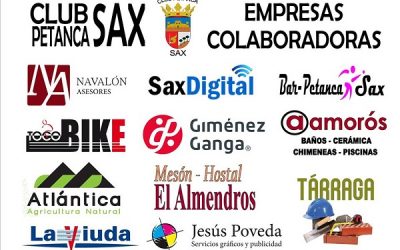 Patrocinadores del Club Petanca Sax