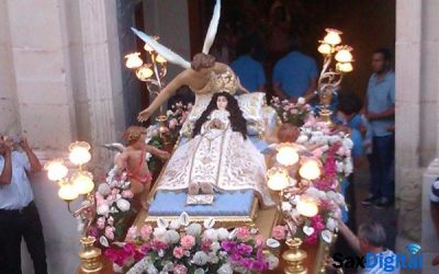 Celebración de la festividad de la Virgen de la Asunción 2020, en época de Covid 19