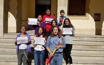 Huelga estudiantil en Sax