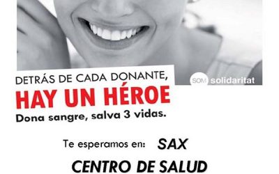 Donación de sangre en Sax