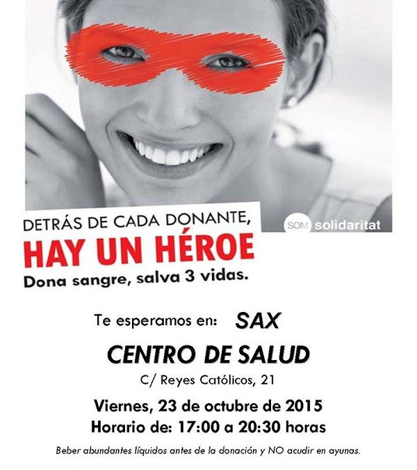 Donación de sangre en Sax