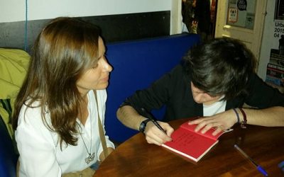 Andrea Heb presentó su libro en Madrid