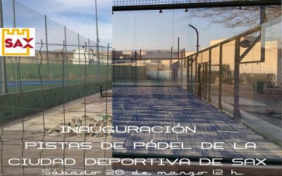 Inauguración pistas de pádel