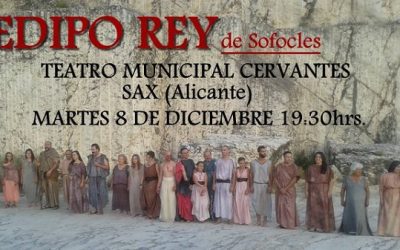 El Teatro Municipal Cervantes de Sax acogerá la obra de teatro EDIPO REY