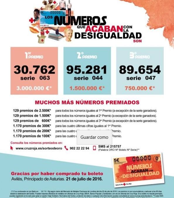 Sorteo del Oro 2016