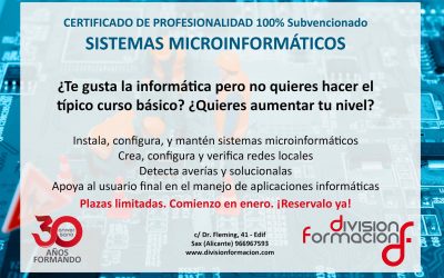 Sistemas Microinformáticos para el certificado de profesionalidad