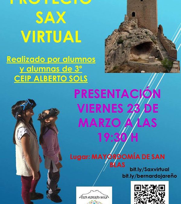 El Colegio Alberto Sols crea un proyecto educativo de realidad virtual sobre Sax