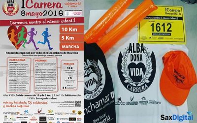 Novelda Contra el Cáncer Infantil en la «I Carrera Alba Dona Vida»