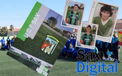 La Unión Deportiva de Futbol Sax, ha presentado el álbum de cromos de la campaña 18-19