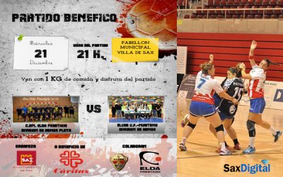 Balonmano de alto nivel a beneficio de Cáritas en Sax