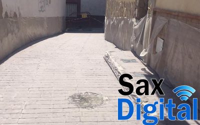 Obras en el casco histórico de Sax