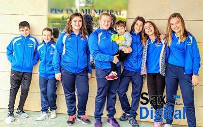 Gran actuación de los nadadores del Club Natación Sax, en absoluto y promesas