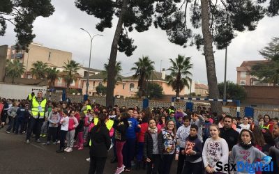 Simulacro de incendio en el Colegio Cervantes