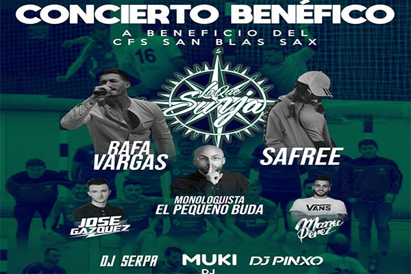 Artistas locales participan en un concierto benéfico para el CFS San Blas Sax