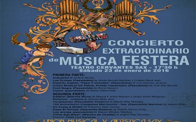 La Unión Musical ofrece este sábado la 50 edición de su concierto de música festera