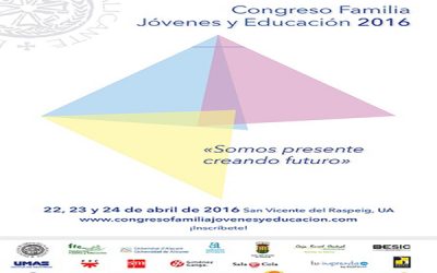 Del 22 al 24 de abril Congreso “Familia, Jóvenes y Educación”