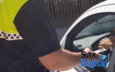 Campaña de control de alcoholemia realizada en Sax
