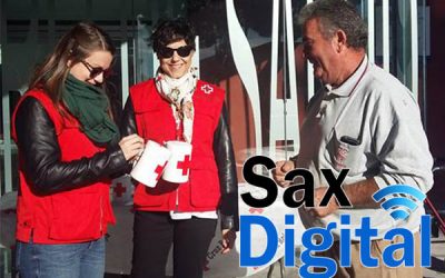 Cruz Roja de Sax celebró el «Día de la Banderita» con especial atención a la juventud y a la infancia