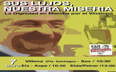 Marcha por la dignidad por el Vinalopó