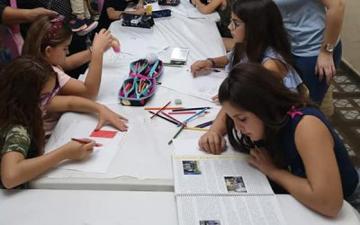 Los más pequeños protagonistas en la celebración del Medio Año Festero 2019 en Sax