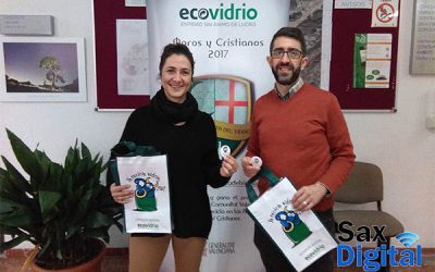 Ecovidrio y el Ayuntamiento de Sax fomentan el reciclado de vidrio durante las fiestas de Moros y Cristianos 2017