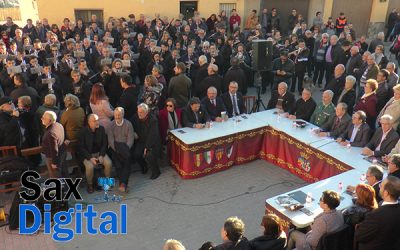 La interpretación del pasodoble el Cabildo, une otra vez a dos sociedades musicales sajeñas
