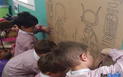 “Los Faraones guardan secretos” en el cole de las monjas de Sax