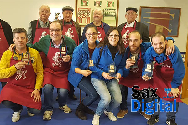 Ganadores de los concursos de gachamigas de las ocho comparsas sajeñas