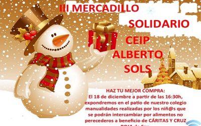 III MERCADILLO SOLIDARIO colegio Alberto Sols