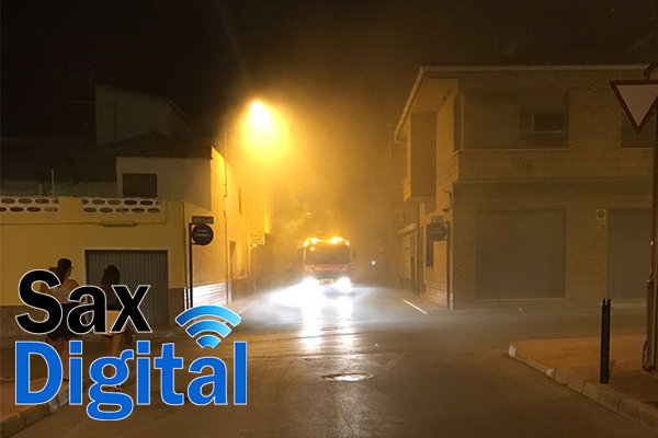 Incendio en Sax