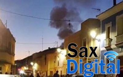 Un incendio arrasa con una casa en la Calle San Blas