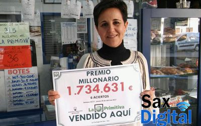 La primitiva deja en Sax 1.734.631,22 euros