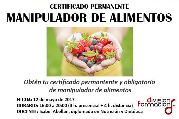 Curso de Manipulador de Alimentos en División Formación