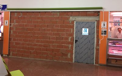 Obras de mejora en el mercado municipal de abastos de Sax