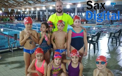 Debut de los más pequeños del Club Natación Sax en competición oficial