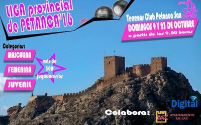 9 y 23 de octubre Liga Provincial de Petanca en Sax