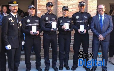 Condecoraciones para agentes de la Policía Local de Sax