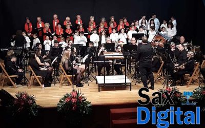 Espectacular Concierto de Navidad interpretado por la Polifónica San Blas y los Sones a favor de la Asociación Contra el Cáncer de Sax