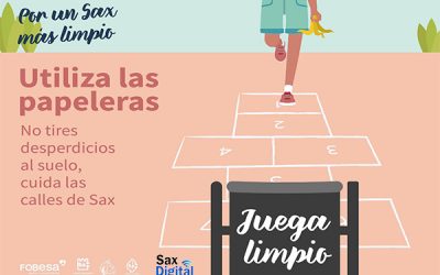 Comienza la campaña de implicación en la limpieza viaria en Sax