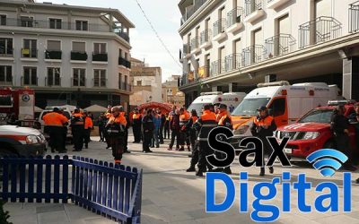 La Plaza Mayor de Sax, acogió las I Jornadas del Voluntariado de Protección Civil