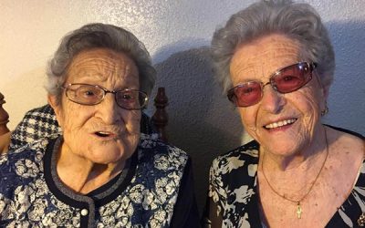 Ramona y Margarita, dos sajeñas nacidas en 1919 que ya han cumplido un siglo de vida