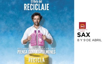 Los ciudadanos de Sax participarán en “El Reto del Reciclaje”