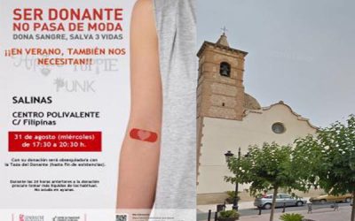 Donación de sangre, en Salinas
