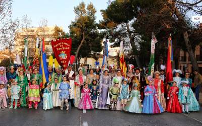 Los festeros de Sax han participado en el 40º aniversario de los Moros y Cristianos de Almansa