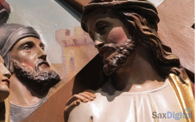 Vía Crucis en el cole de las monjas