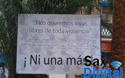 La lucha contra la violencia se cita cada mes en Sax, ahora los sábados