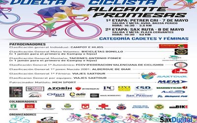 La primera Vuelta a Alicante Promesas, este fin de semana en Petrer y Sax