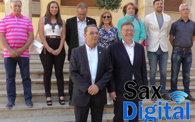 El president de la Generalitat visitó Sax