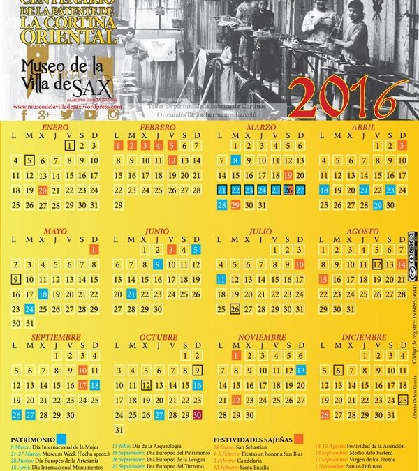 Calendario sajeño 2016