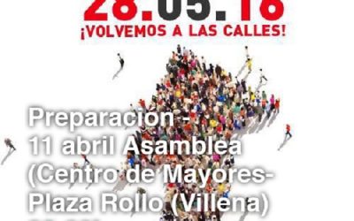 Marchas de la dignidad Alto Vinalopó